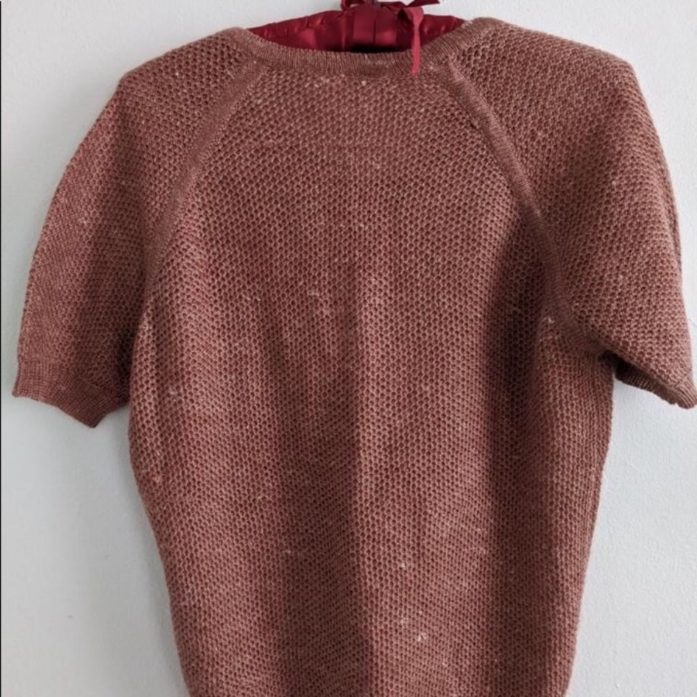 Vintage knit short sleeve top - Picture 3 of 5